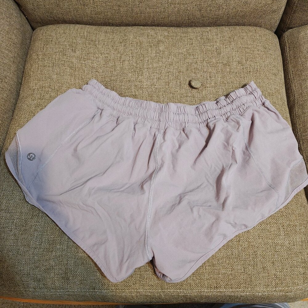 lululemon light lavender hotty hot shorts